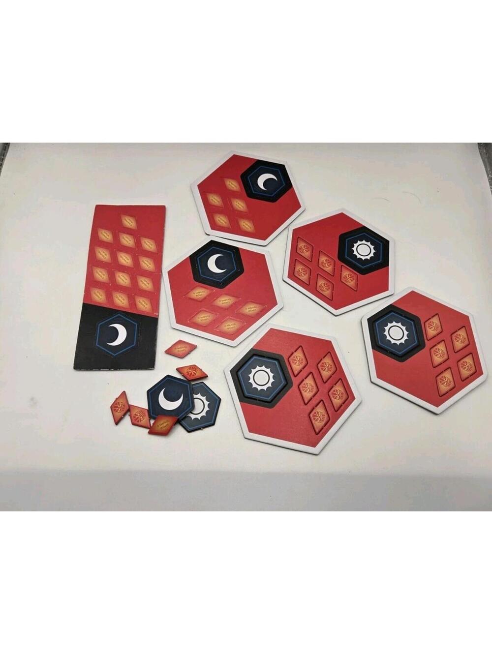 Funko Marvel Battleworld Game Replacement Pieces Red Hex Battle Boards
